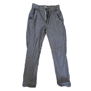 Hollister striped relaxed cropped pants